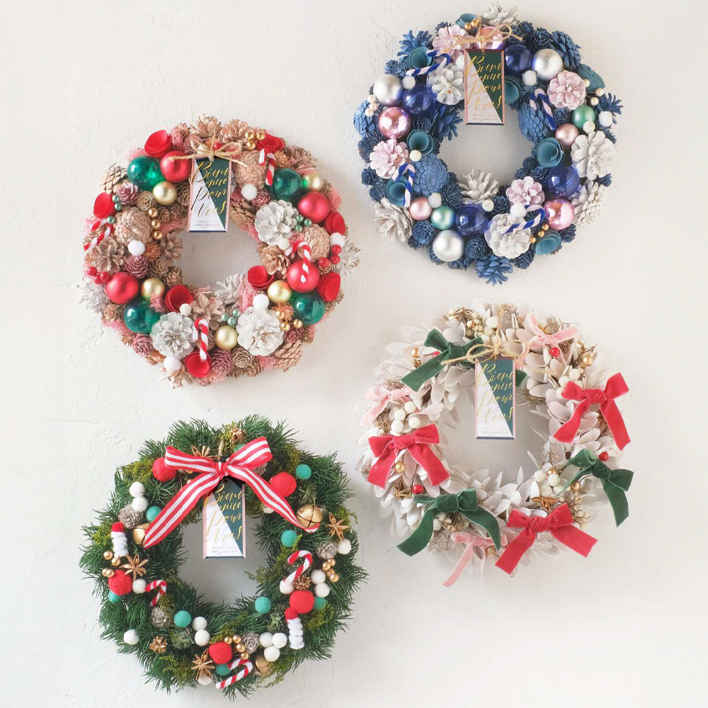 【クリスマス】ナチュラルリース トイボックス