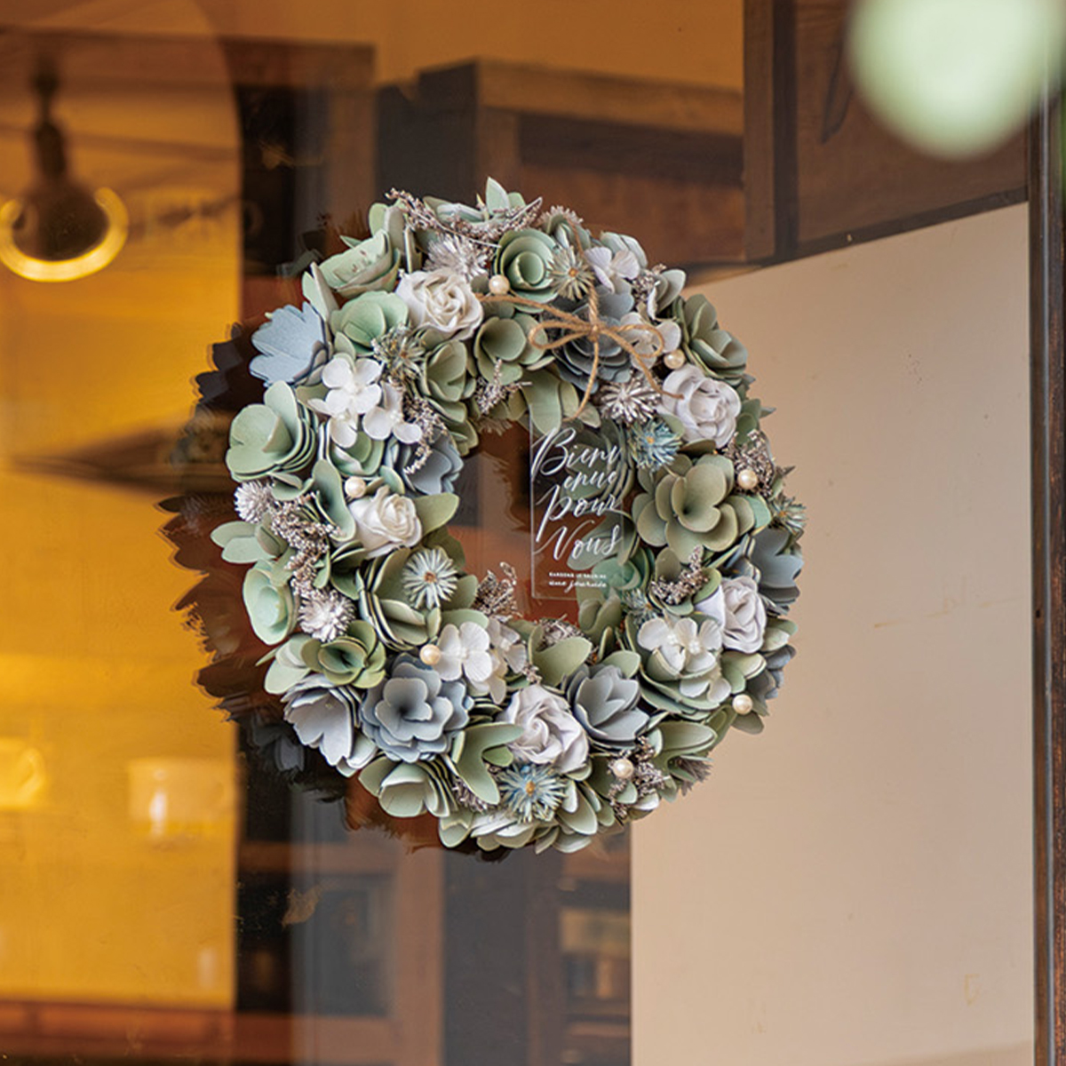 【玄関を華やかに彩る】ナチュラルリース ベリーパッション&レモンガーデン&セレストグリーン