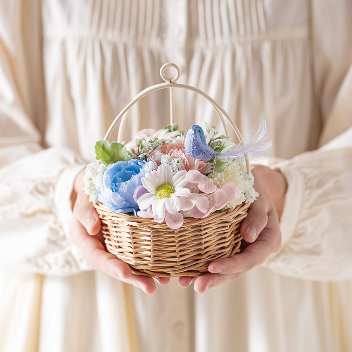 【スペシャルギフト】鳥かごソープフラワー 母の日 お祝い プレゼント