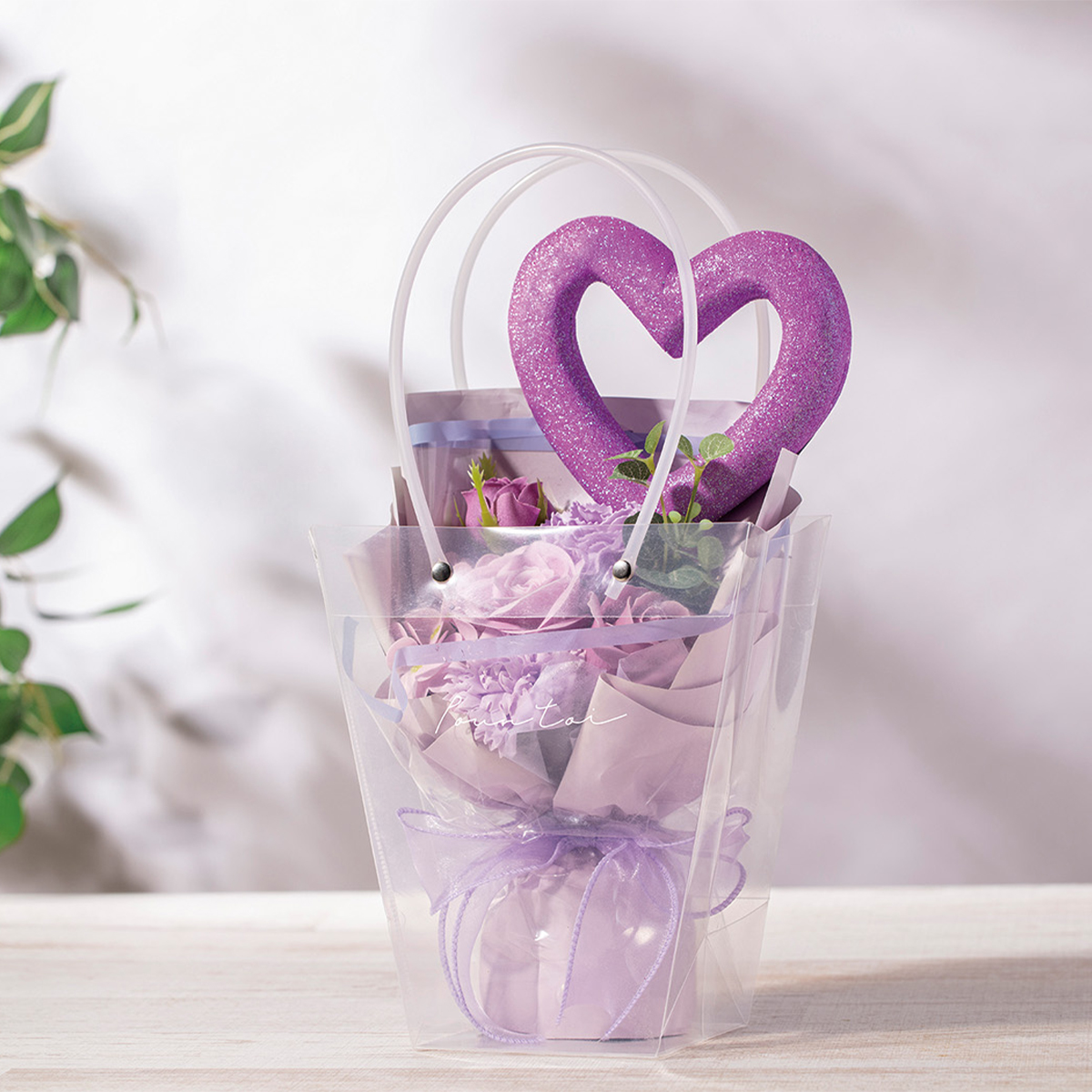 【スペシャルギフト】ビッグハートソープフラワーブーケ 母の日 お祝い プレゼント