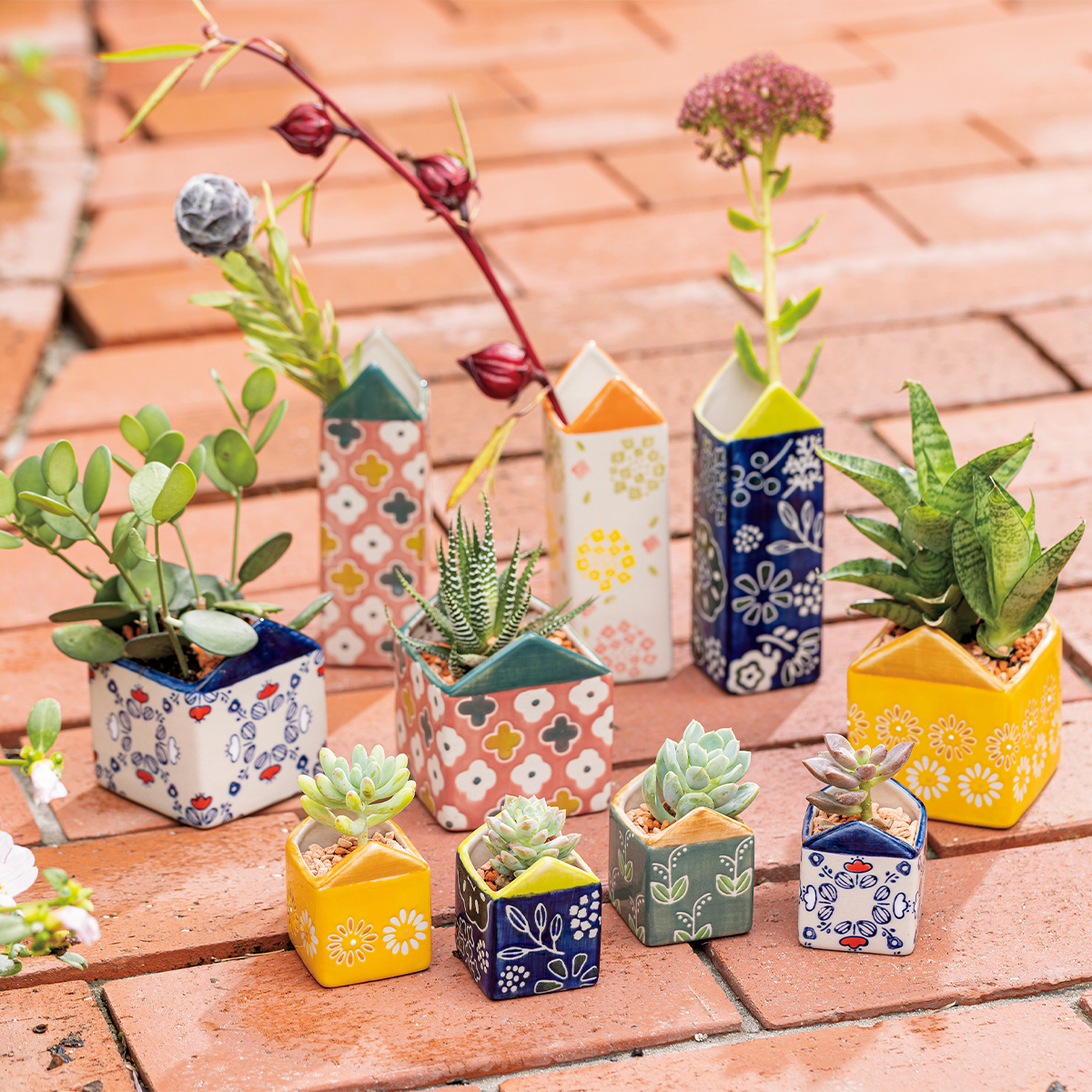 【ガーデニングやフラワーアレンジに】チェリッシュハウスポット フラワーポット プランター 植木鉢