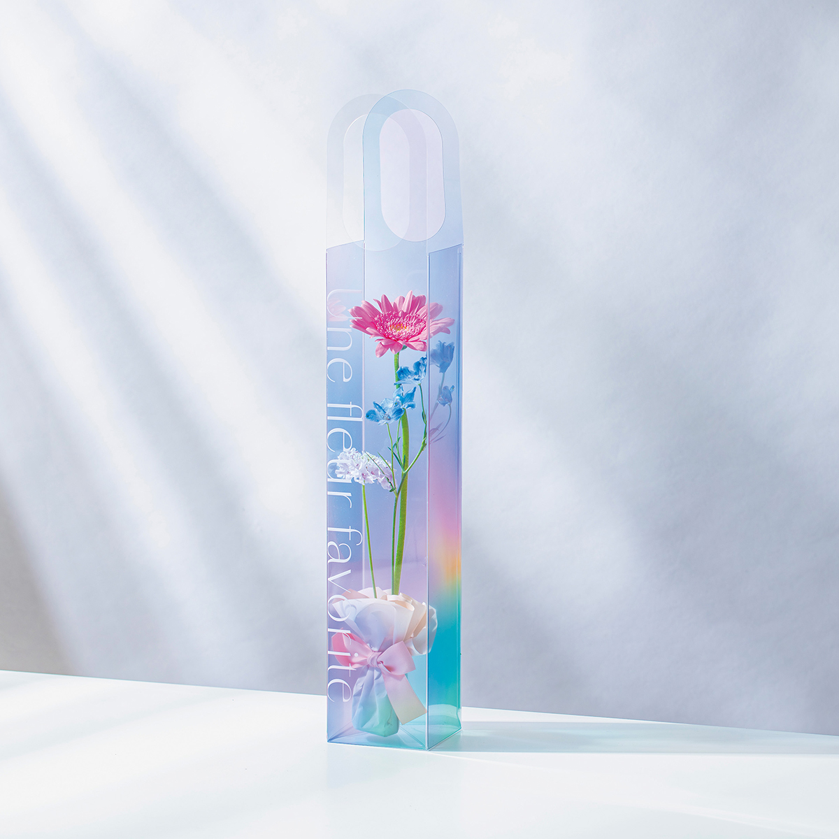 【ギフトやラッピングに】クリアオーロラボックス フラワーアレンジ ギフトバッグ 母の日 プレゼント