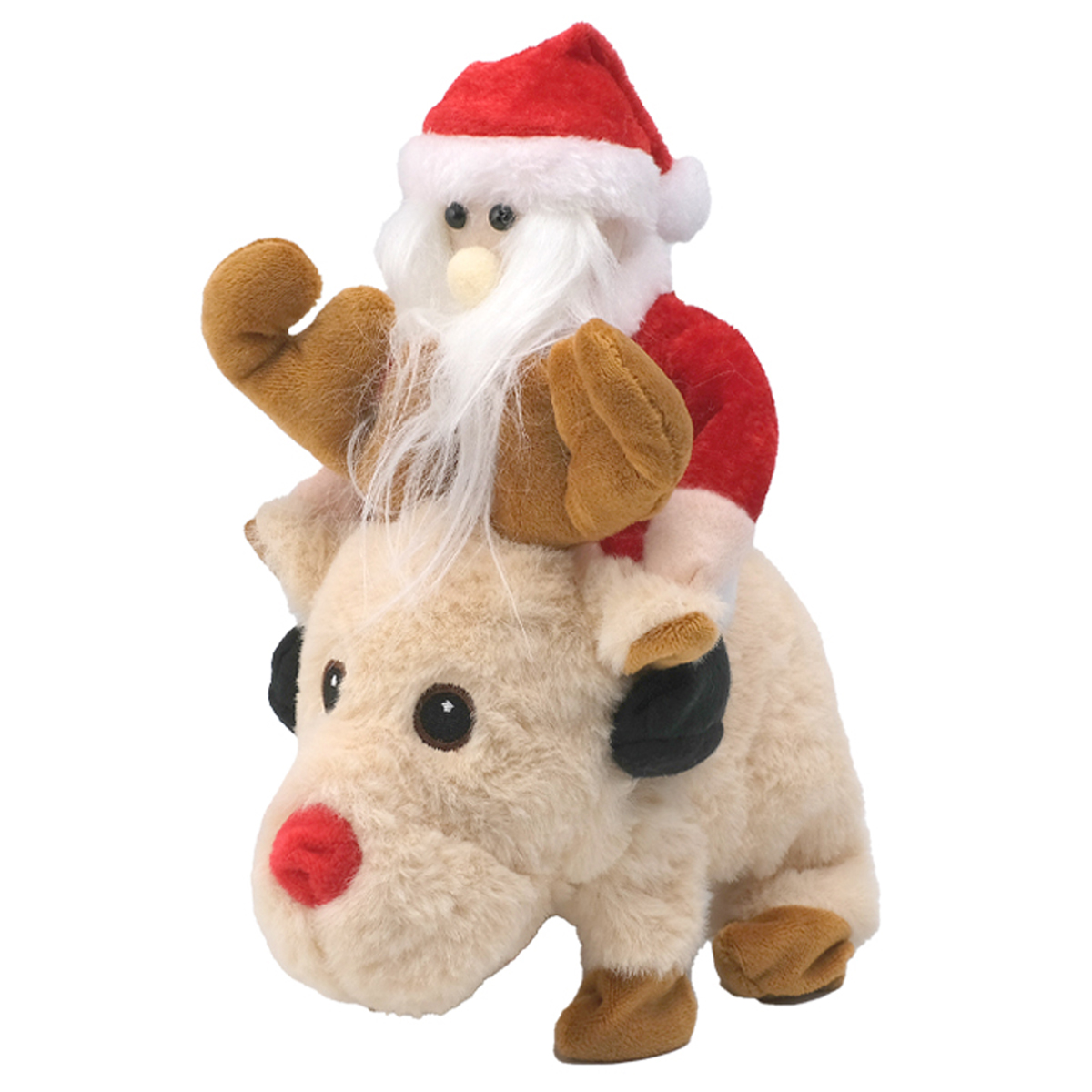 《予約：26年9月中旬以降入荷》【クリスマス】ぴょこぴょこバディ サンタ＆トナカイ オブジェ