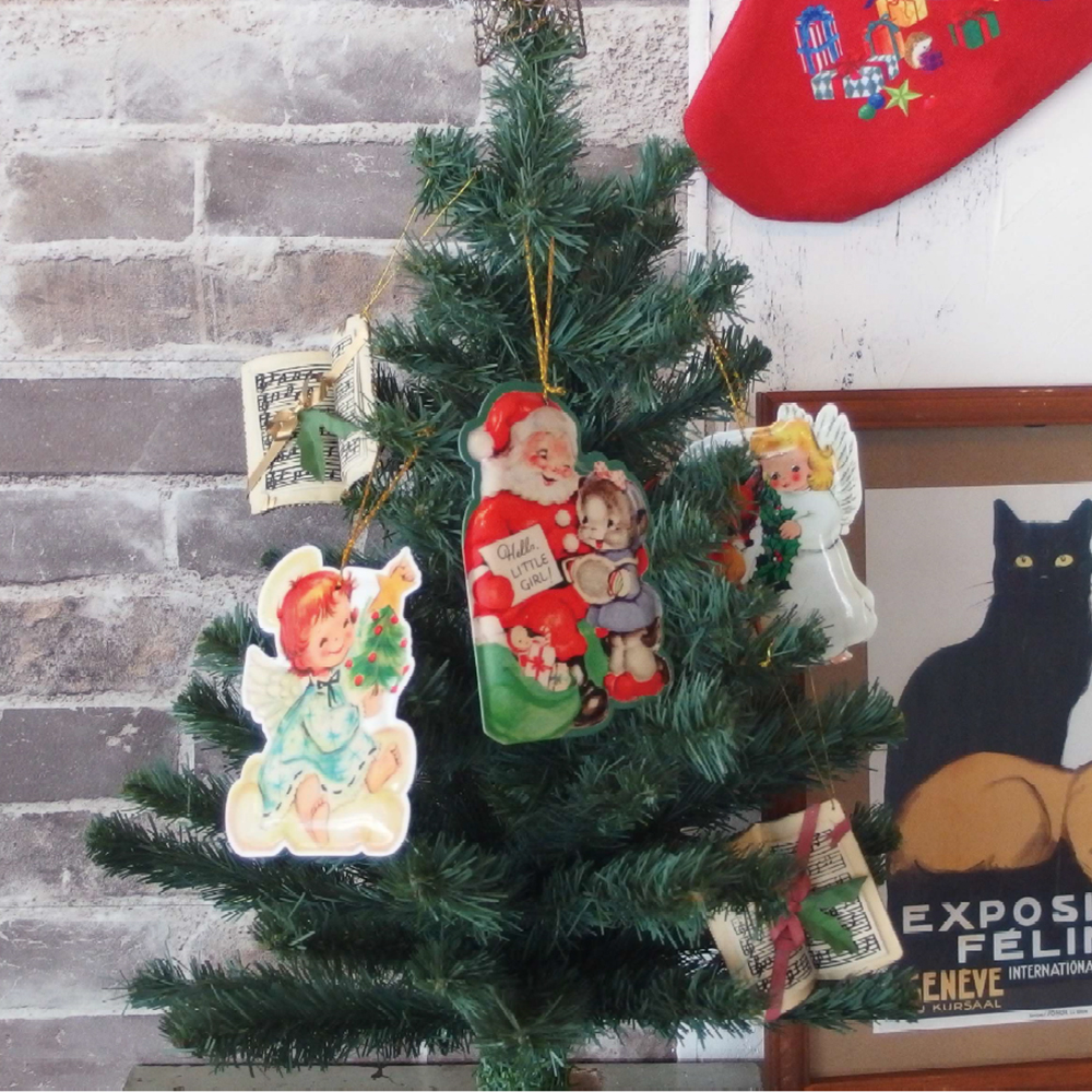 《予約：26年9月中旬以降入荷》【クリスマス】メタルダイカットポストカード X'mas オーナメント