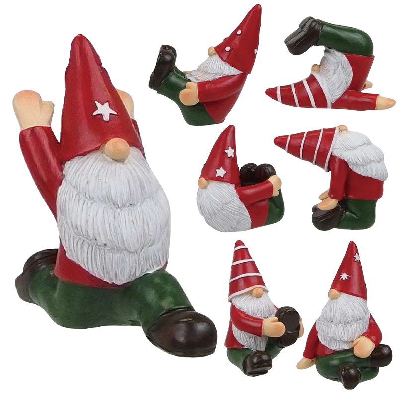 《予約：26年9月中旬以降入荷》【クリスマス人気商品】YOGAトムテ サンタクロース 置物 オブジェ