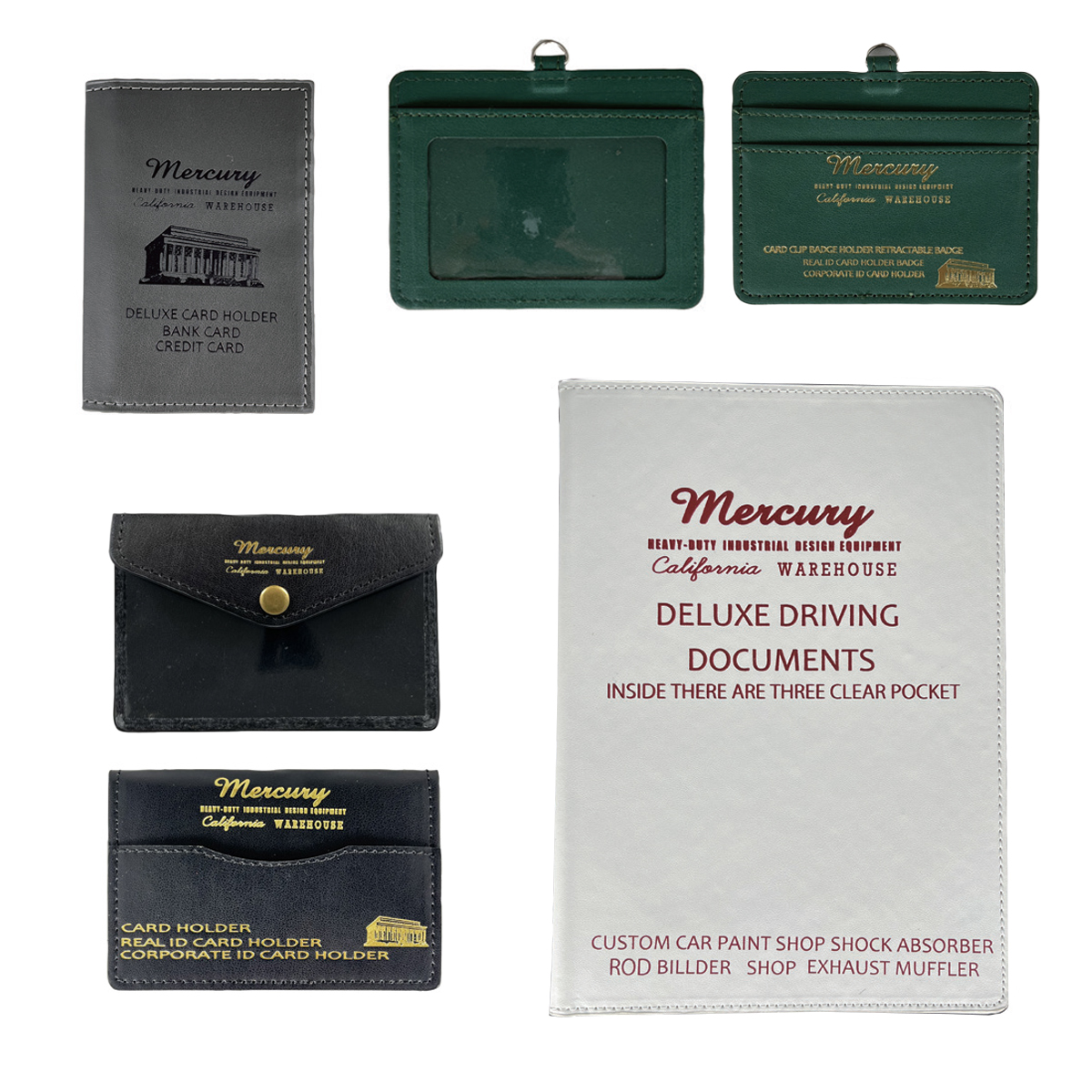 MCR PVCカードホルダー＆IDケース＆車検証ホルダー メンズ