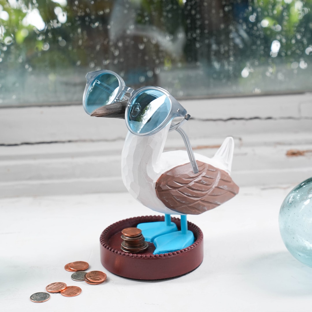 STAND ORGANIZER スタンドオーガナイザー アオアシカツオドリ＆ペリカン 小物置き 眼鏡スタンドにも インテリア 鳥