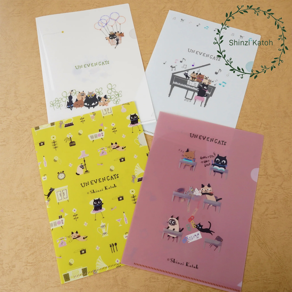 【日本製】A5クリアファイル バレエ・猫・童話