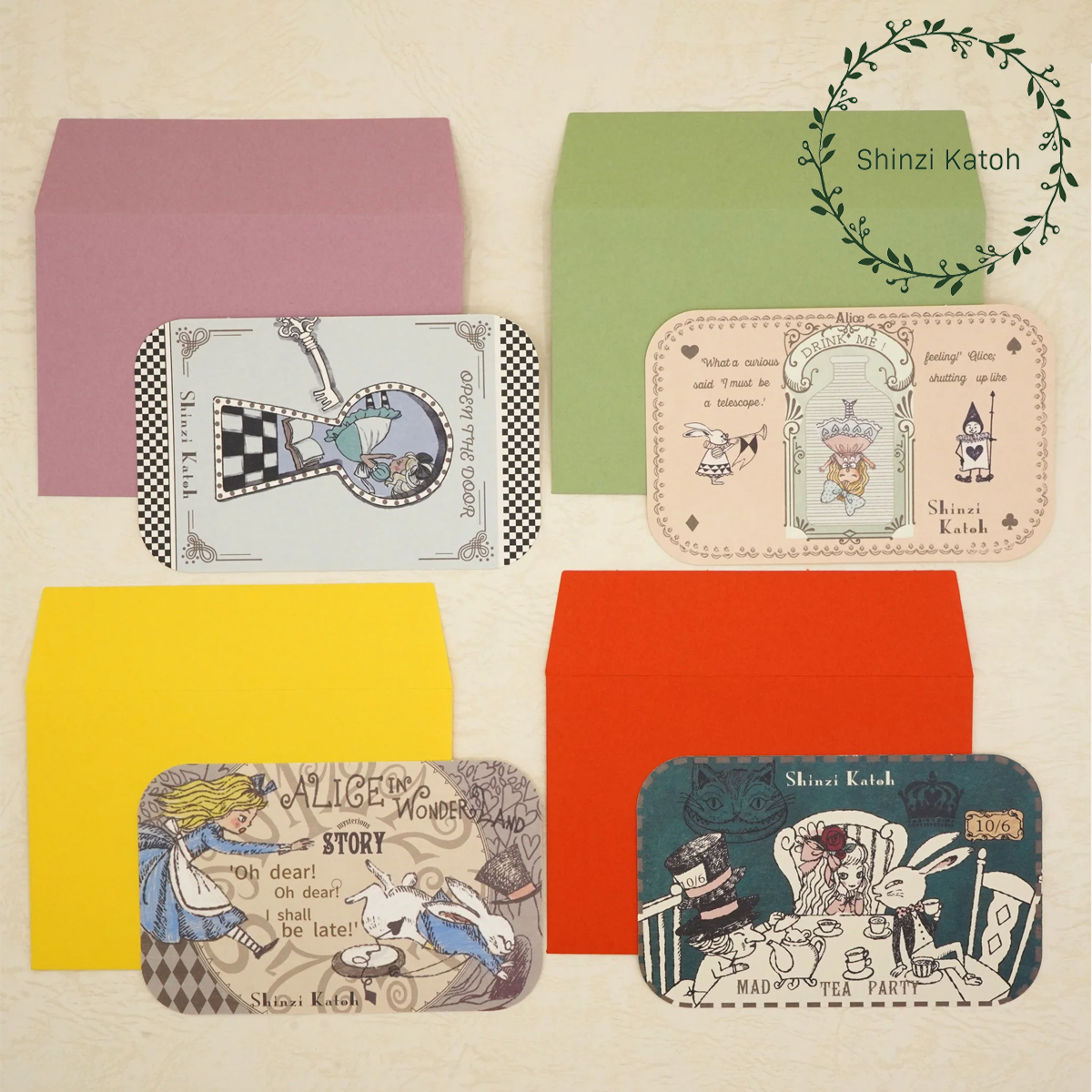 【日本製】メッセージカードセット アリス