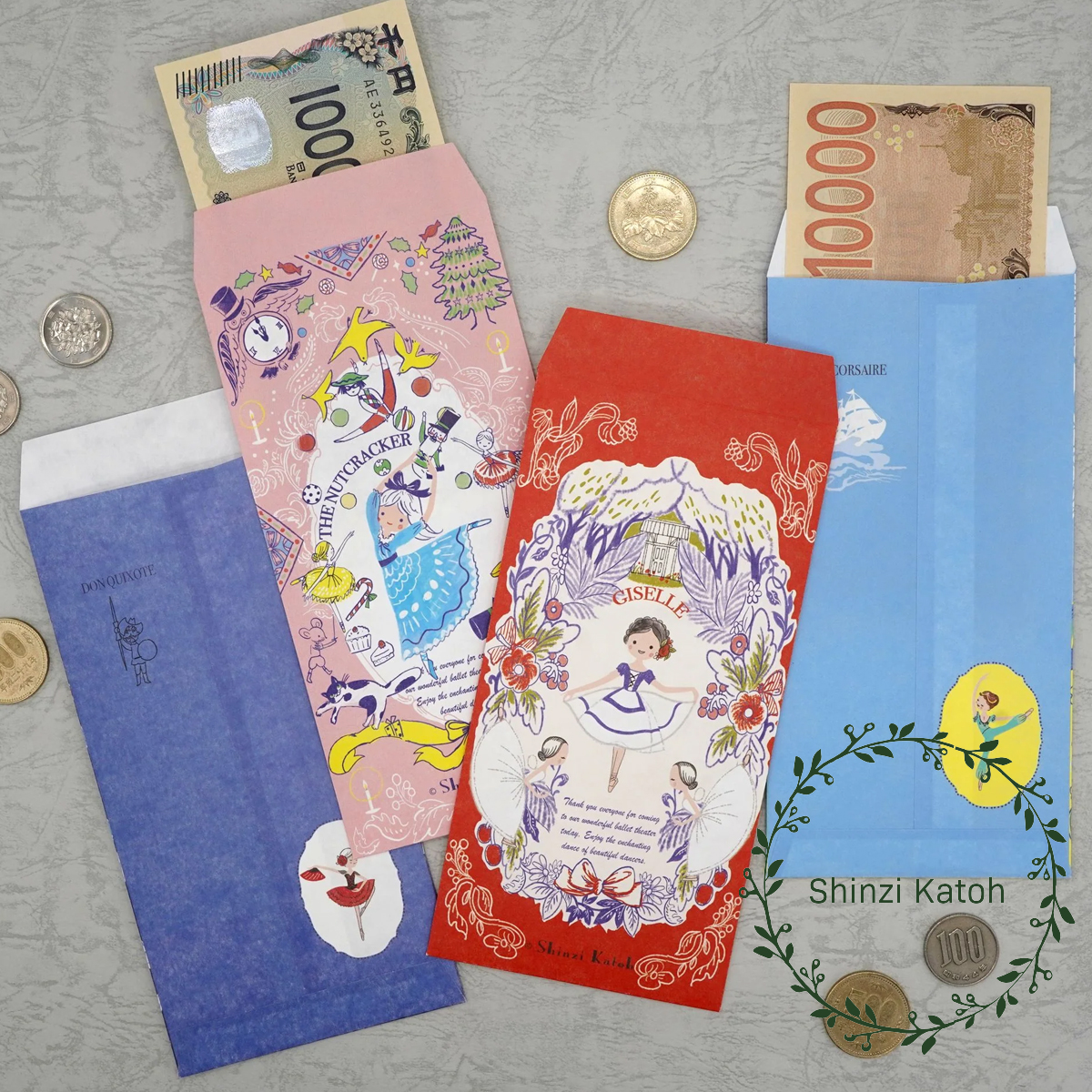 【日本製】ポチ袋 バレエ 宮沢賢治 文学