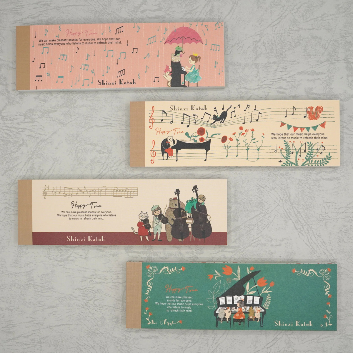 【日本製】一筆メモ Happy Tone ピアノ 音楽