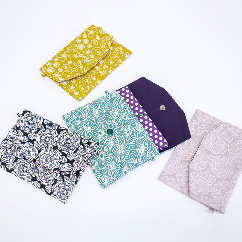 【日本製】kotoiro かぶせポーチ ふくれ織り