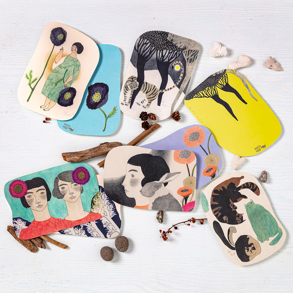 【moritaMiW】ポストカード 森田MiW 定形外郵便 カード ミニポスター 日本製