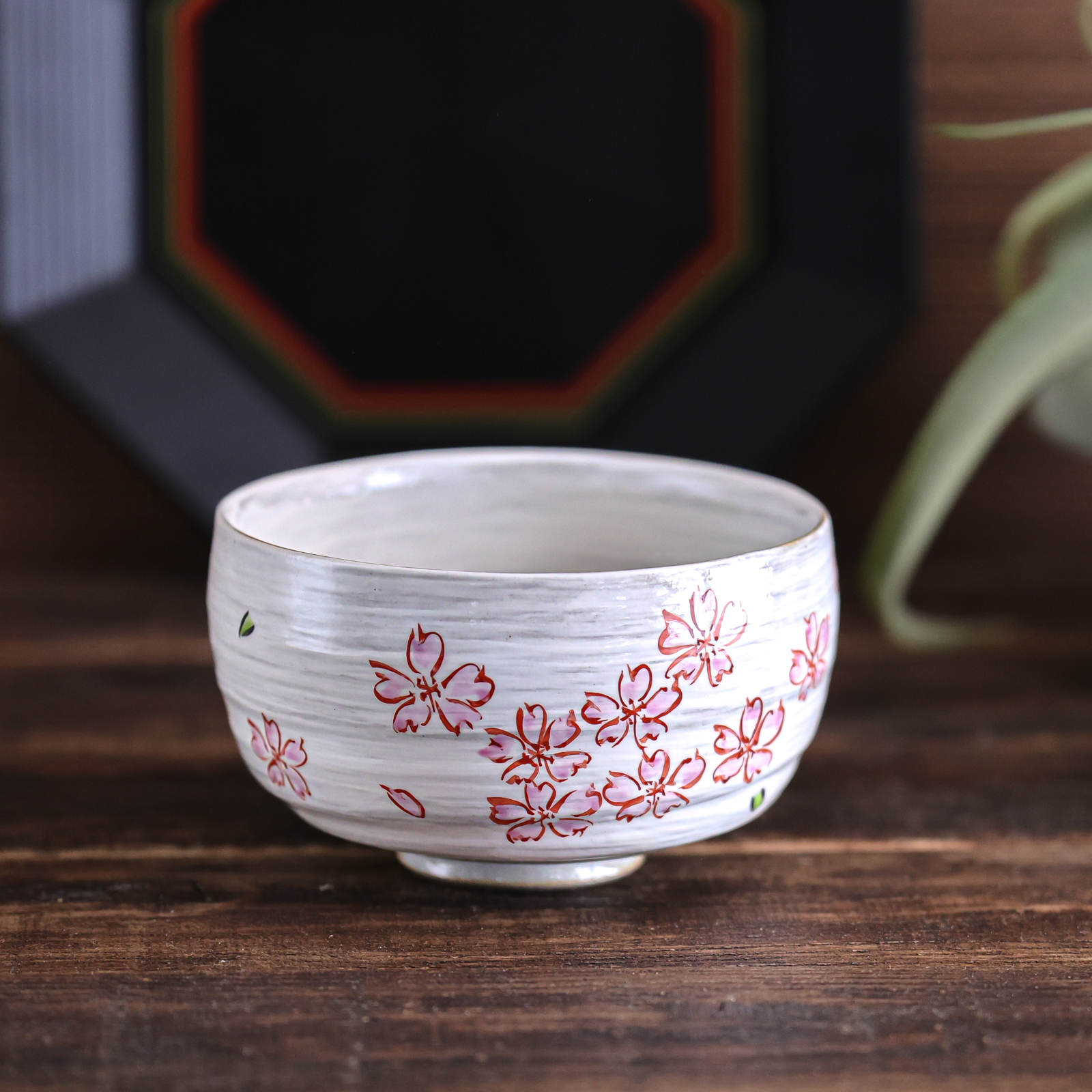 【日本製】桜 抹茶碗 粉引桜 お点前碗