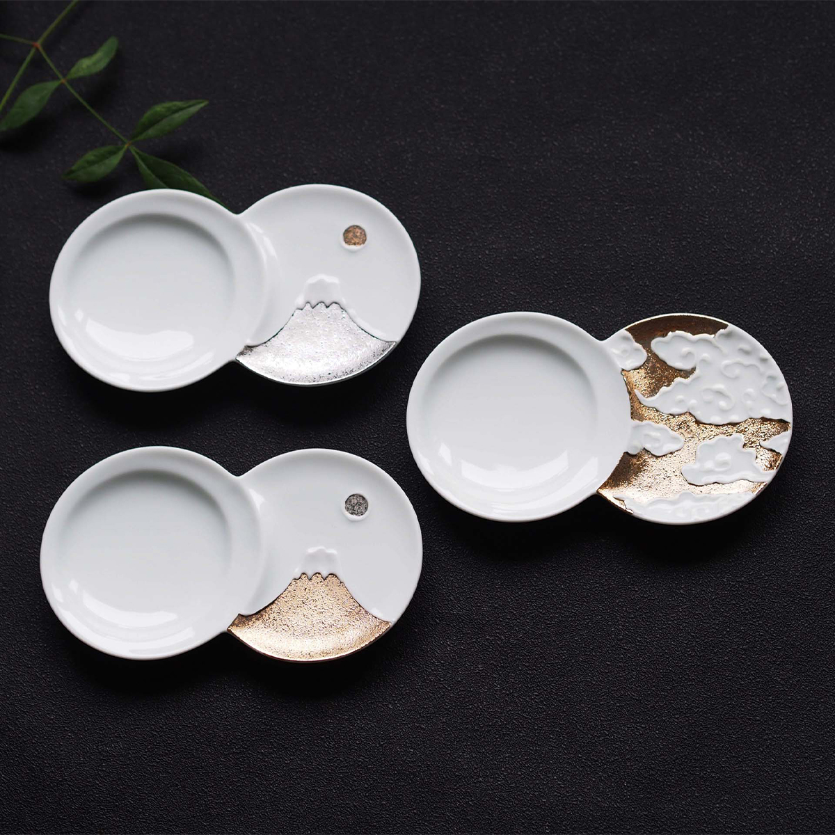 【日本製】小分け豆皿 富士山 縁起物 迎春 正月