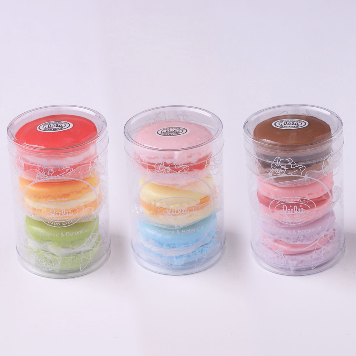 マカロンソープ 3個入り 石けん ギフト かわいい 手作り リィリィ 日本製