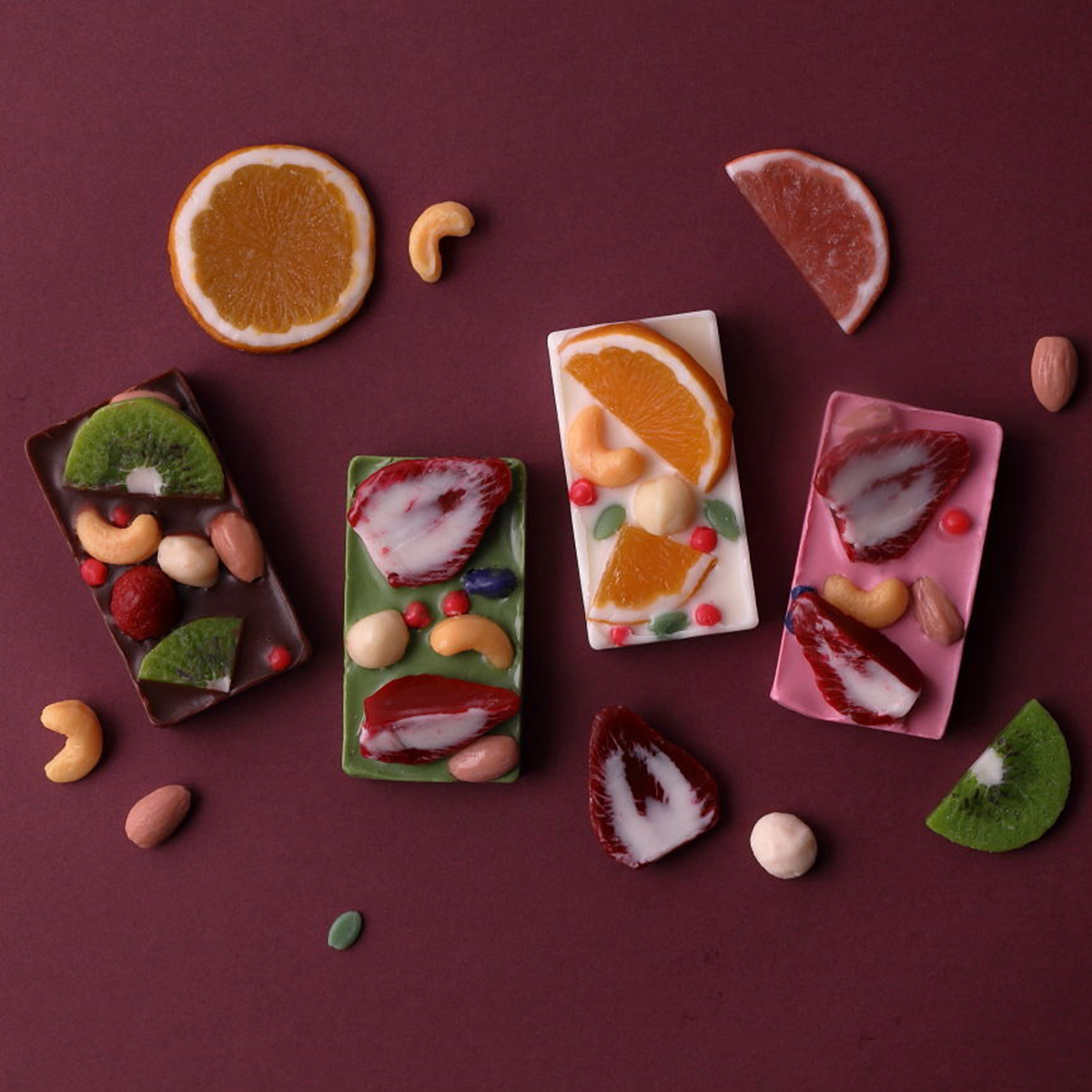 ドライフルーツチョコソープ 石けん ギフト かわいい 手作り チョコレート リィリィ 日本製