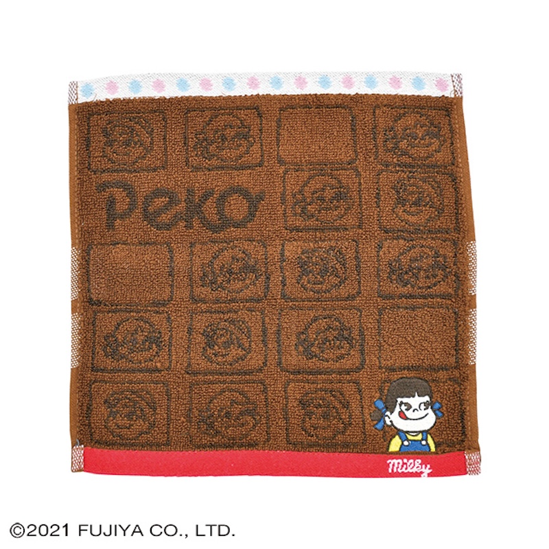 【Peko&Poko】 ペコちゃん ミルキーチョコレート ミニタオル