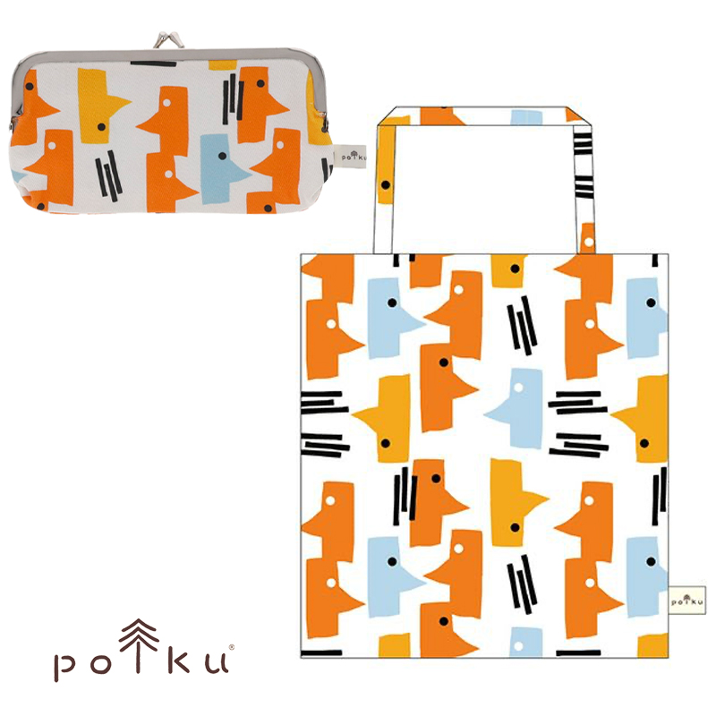 【polku】ポルク イースターアイランド ペンポーチ/ミニトートバッグ