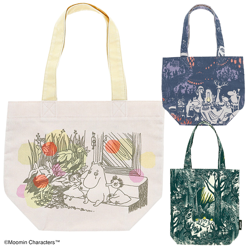 MOOMIN ムーミン 初夏・晩夏・踊る森 ミニバッグ/トートバッグ 北欧雑貨