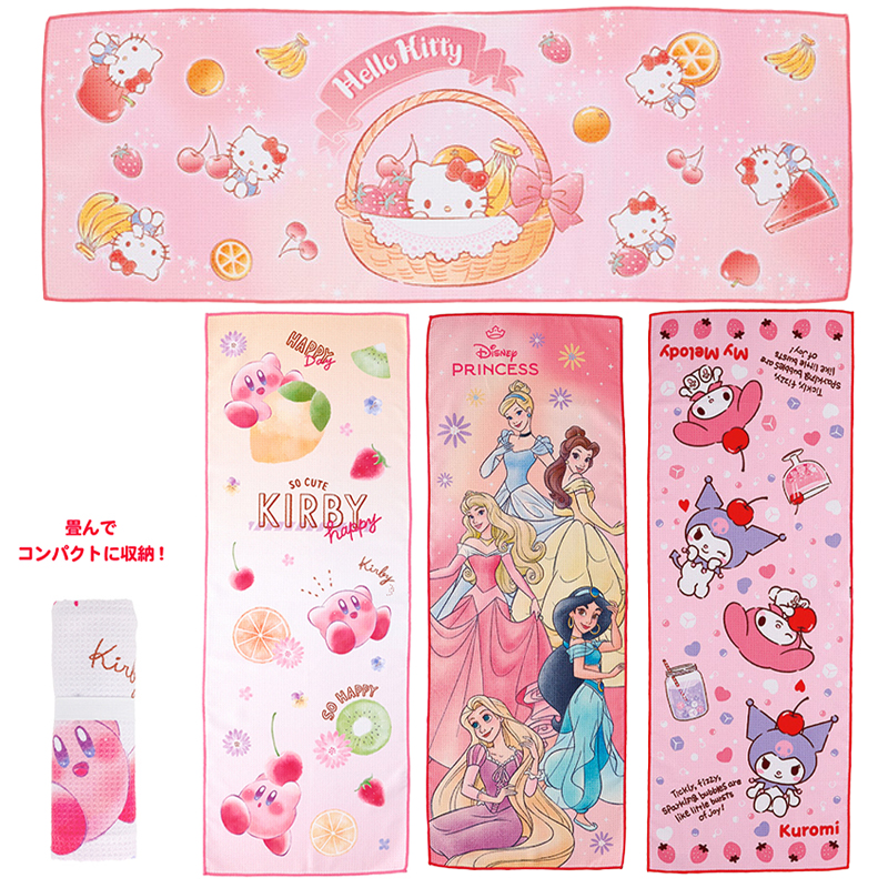 クイックドライ ジュニアバスタオル ディズニー&サンリオ&miffy お風呂上がりやプールに キッズ