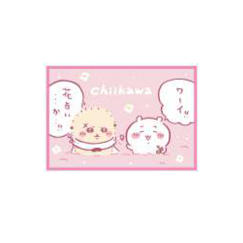《予約：11月納品》ひざ掛け ちいかわ ふわふわ花占い