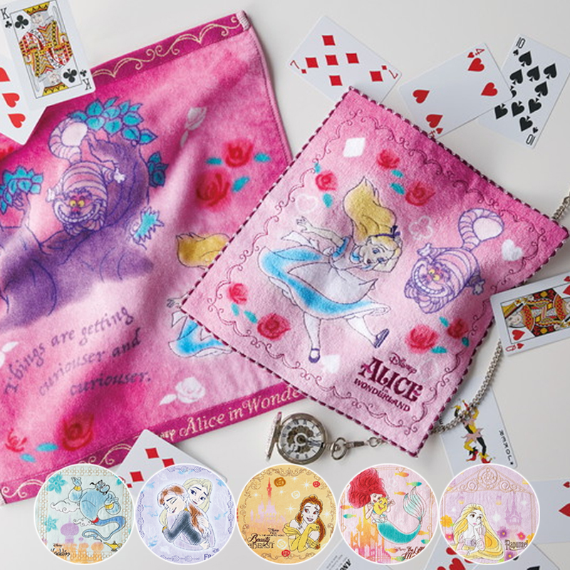 【Disney】ディズニープリンセス ウォーター 水彩画風ミニタオル&フェイスタオル
