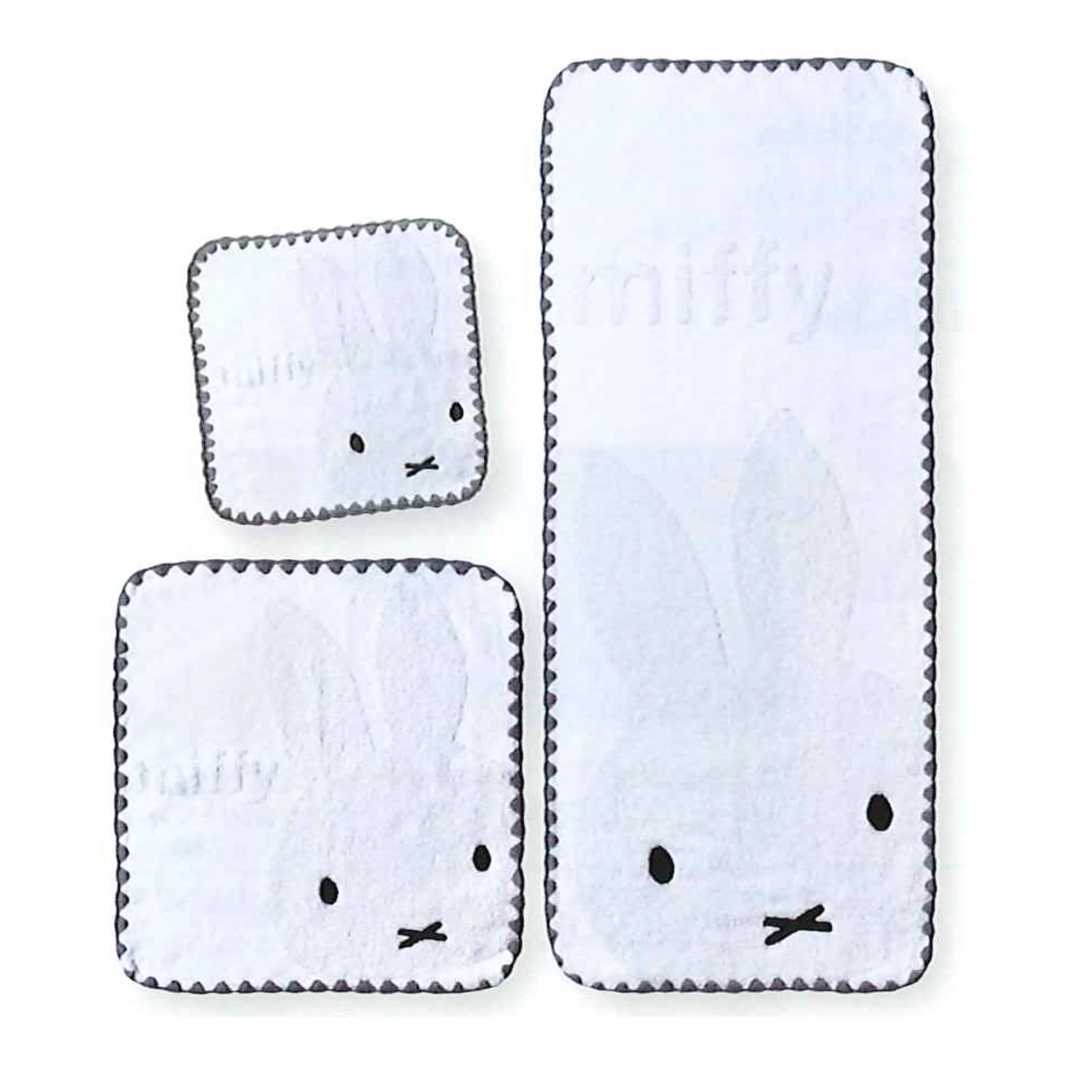 【miffy】ミッフィー フェイスミッフィー ウォッシュ・フェイス・ミニタオル【抗菌防臭加工】