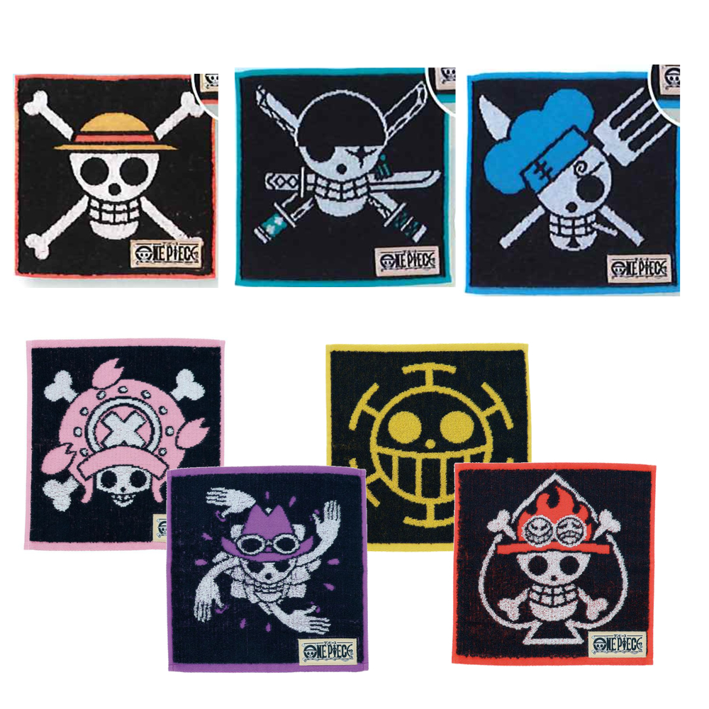 【ONE PIECE】ワンピース ミニタオル 海賊旗&海軍