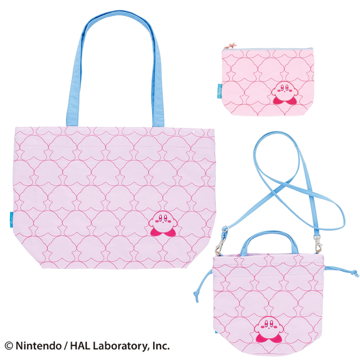【星のカービィ】ここだよカービィ ポーチ&巾着バッグ&トートバッグ