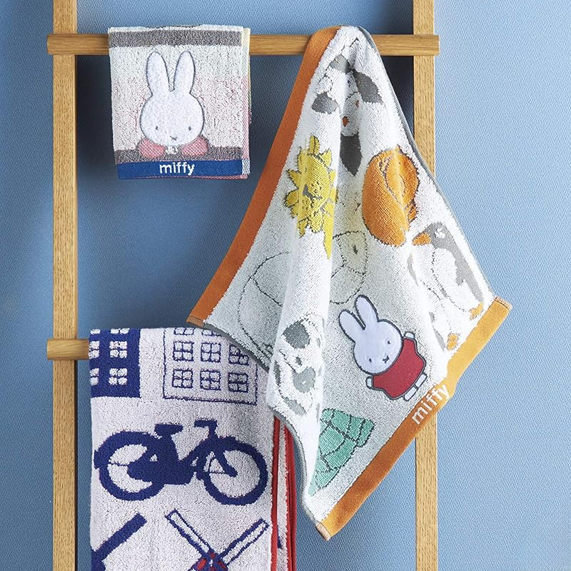 【miffy】ミッフィー ミニタオル クラシックチェック&ミッフィーと動物 防菌防臭加工