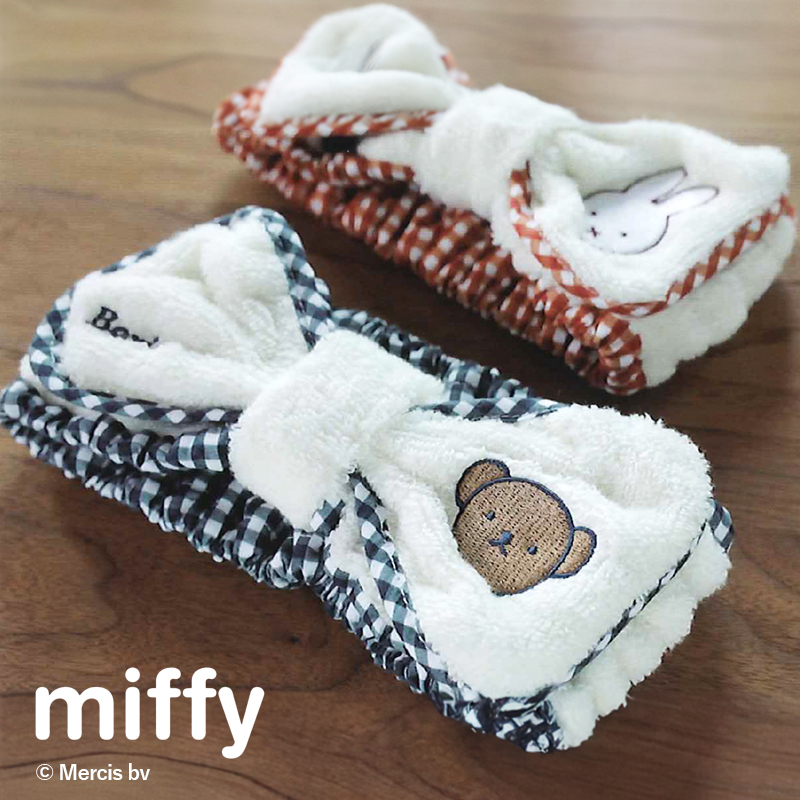 【miffy】ミッフィー ヘアバンド 防菌防臭加工