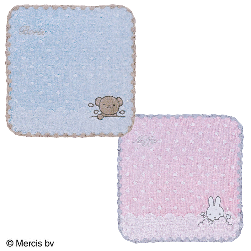 【miffy】ミッフィー ミニタオル あわあわミッフィー&ボリス 防菌防臭加工