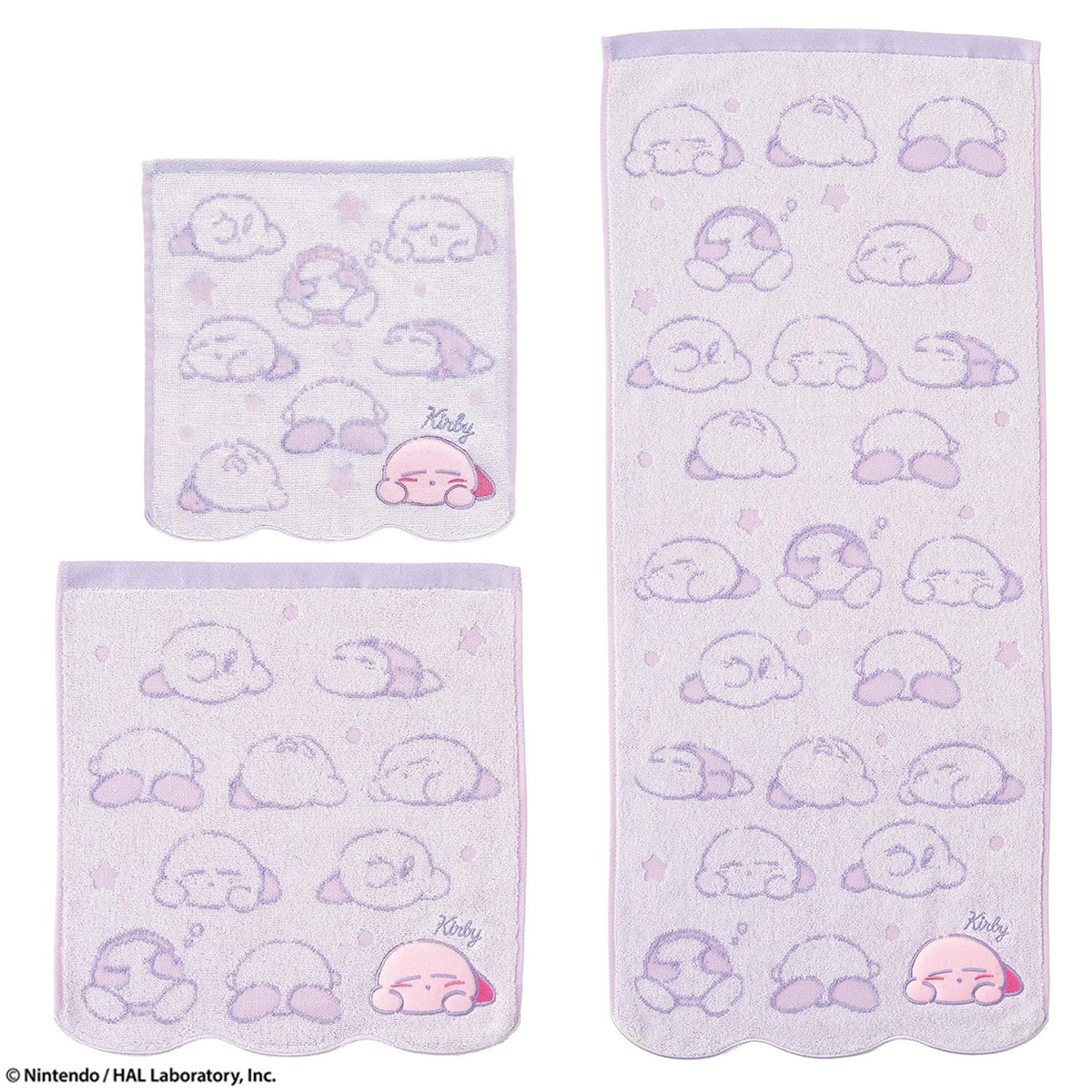 【星のカービィ】うとうとカービィ ミニタオル&ウォッシュタオル&フェイスタオル 防菌防臭加工