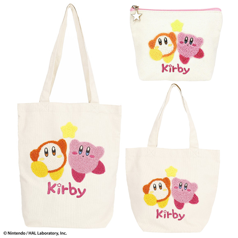 【星のカービィ】なかよしスター ポーチ&ミニバッグ&トートバッグ サガラ刺繍