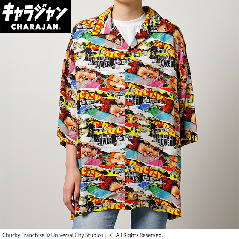 【キャラジャン】チャッキー ドールアップ アロハシャツ(M)/(LL)