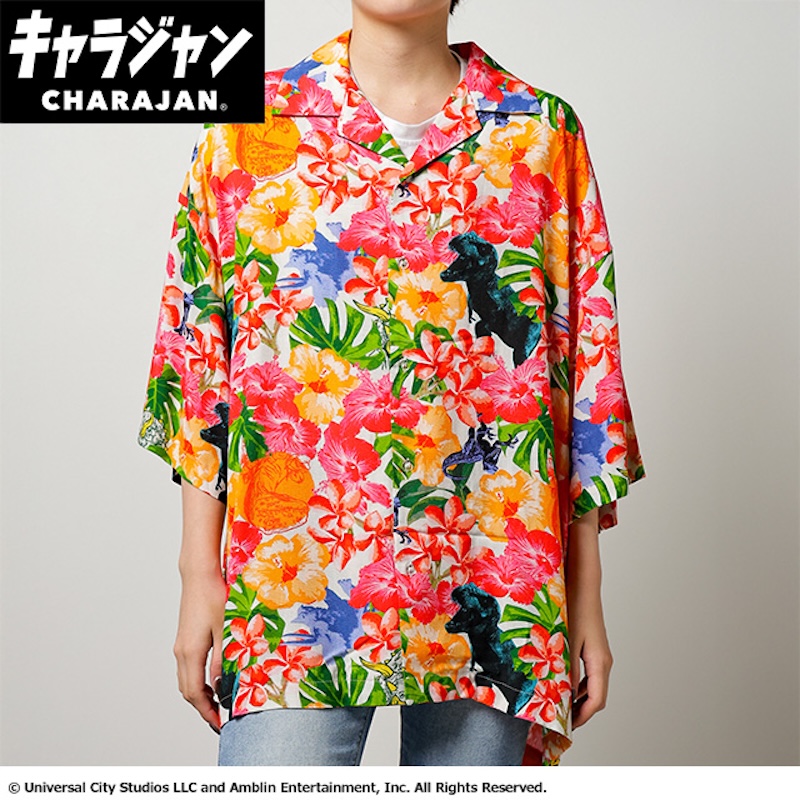 【キャラジャン】ジュラシック・ワールド トロピカルダイナソーズ アロハシャツ(M)/(LL)