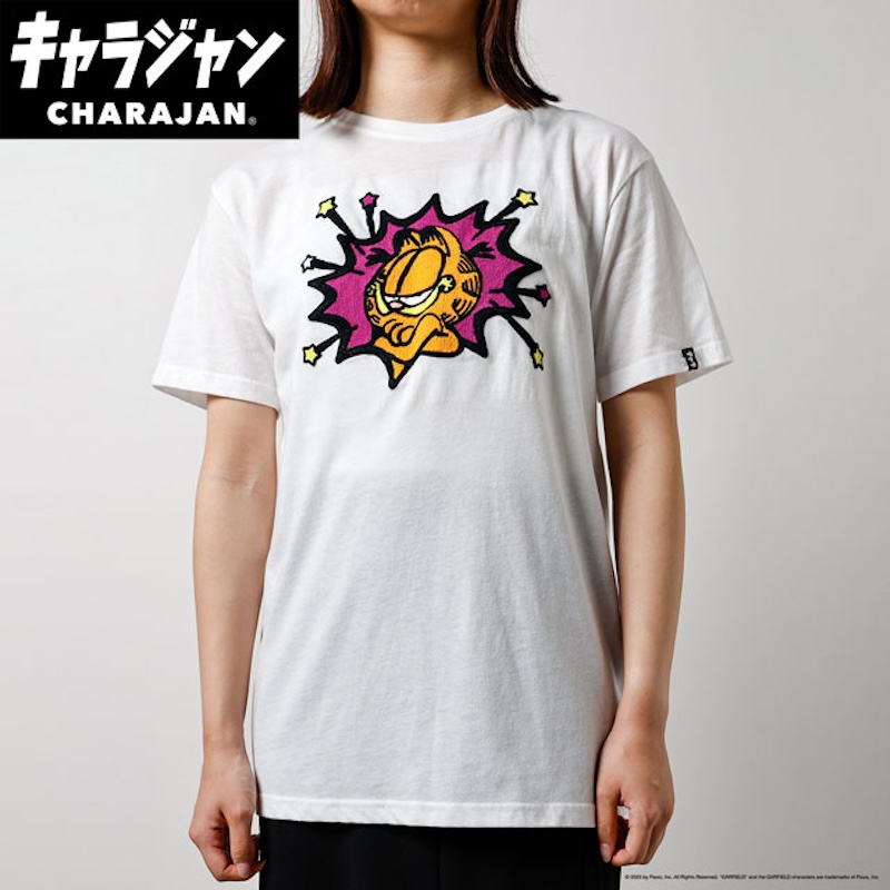 【キャラジャン】ガーフィールド 腕組みTシャツ Tシャツ(M)/(L)/(3L)