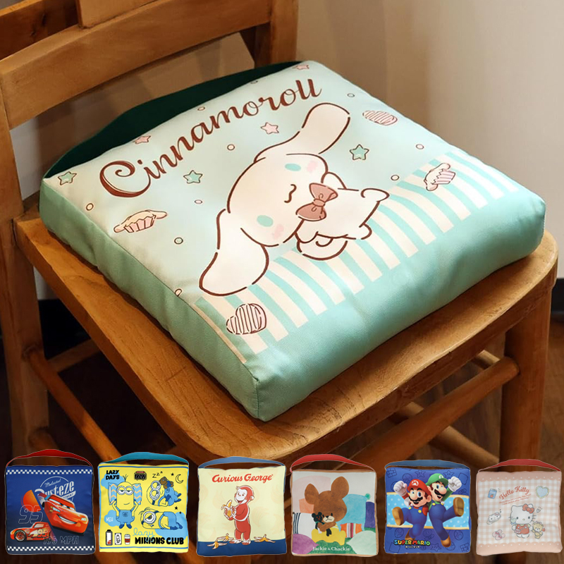 【新学期に】ピッコリーノ ディズニー サンリオ MINION おさるのジョージ スクールクッション