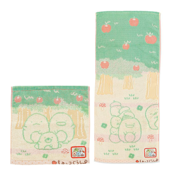 【すみっコぐらし】ワクワクピクニック ミニタオル&フェイスタオル 抗菌防臭加工