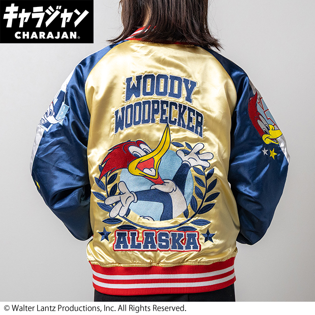 【キャラジャン】ウッドペッカー ウッドペッカー スターシンボル スカジャン(L)/(3L)/(5L)