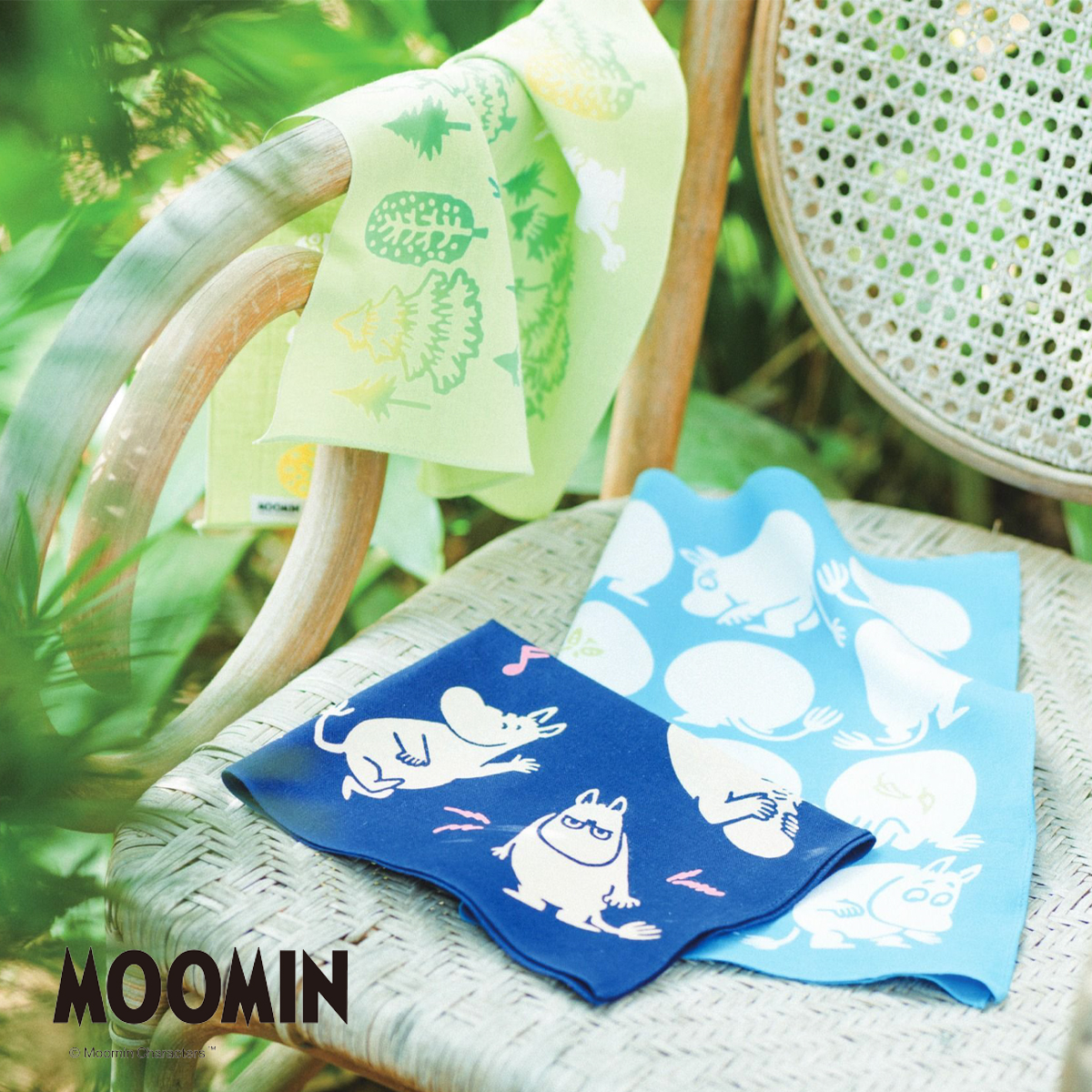 【日本製】注染のはんかち ムーミン MOOMIN 北欧雑貨