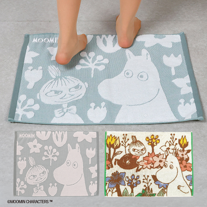 MOOMIN ムーミン 花々の中で タオル バスマット