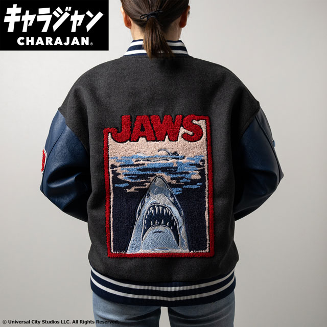 【キャラジャン】 ジョーズ ブルーバックシャーク スタジャン(L)/(3L)