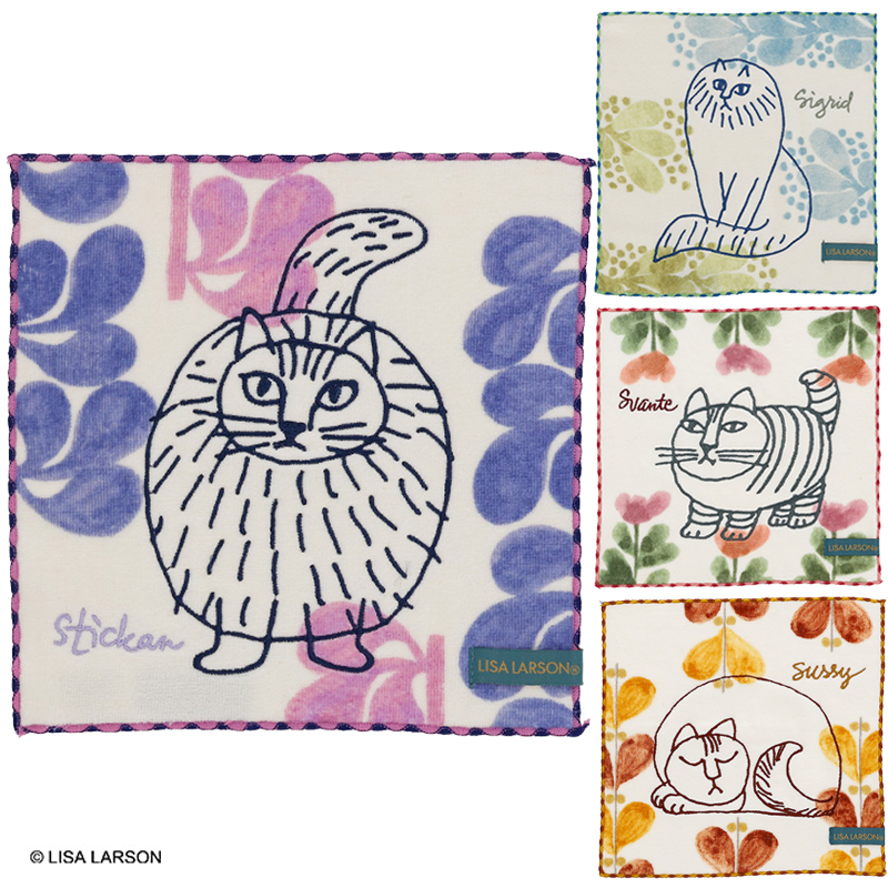LISA LARSON リサ・ラーソン リーブスシリーズ ミニタオル ねこ　cat