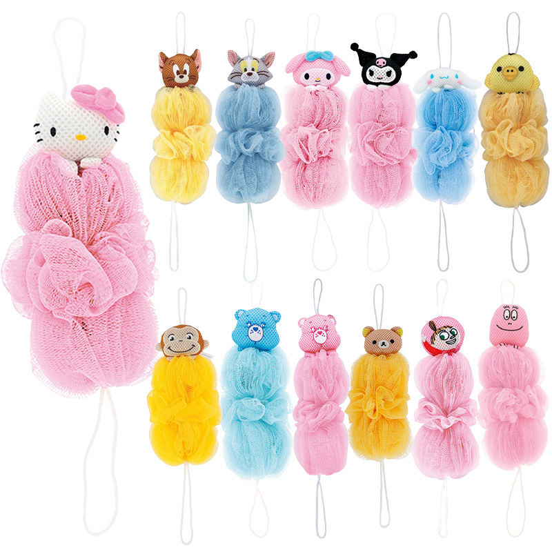 泡スポンジ大 サンリオ リラックマ MOOMIN ケアベア トムとジェリー おさるのジョージ