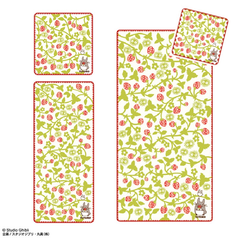 ジブリ となりのトトロ いちごの森 ミニ/ウォッシュ/フェイス/バスタオル