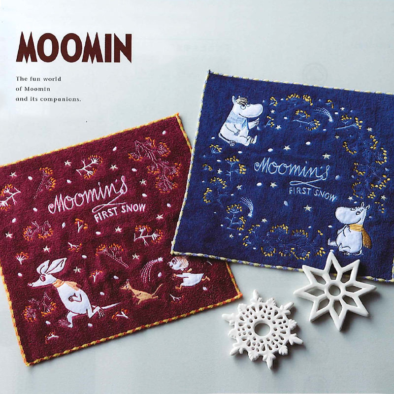 【MOOMIN ムーミン】 ファーストスノー・ファーストスノーリース ミニタオル