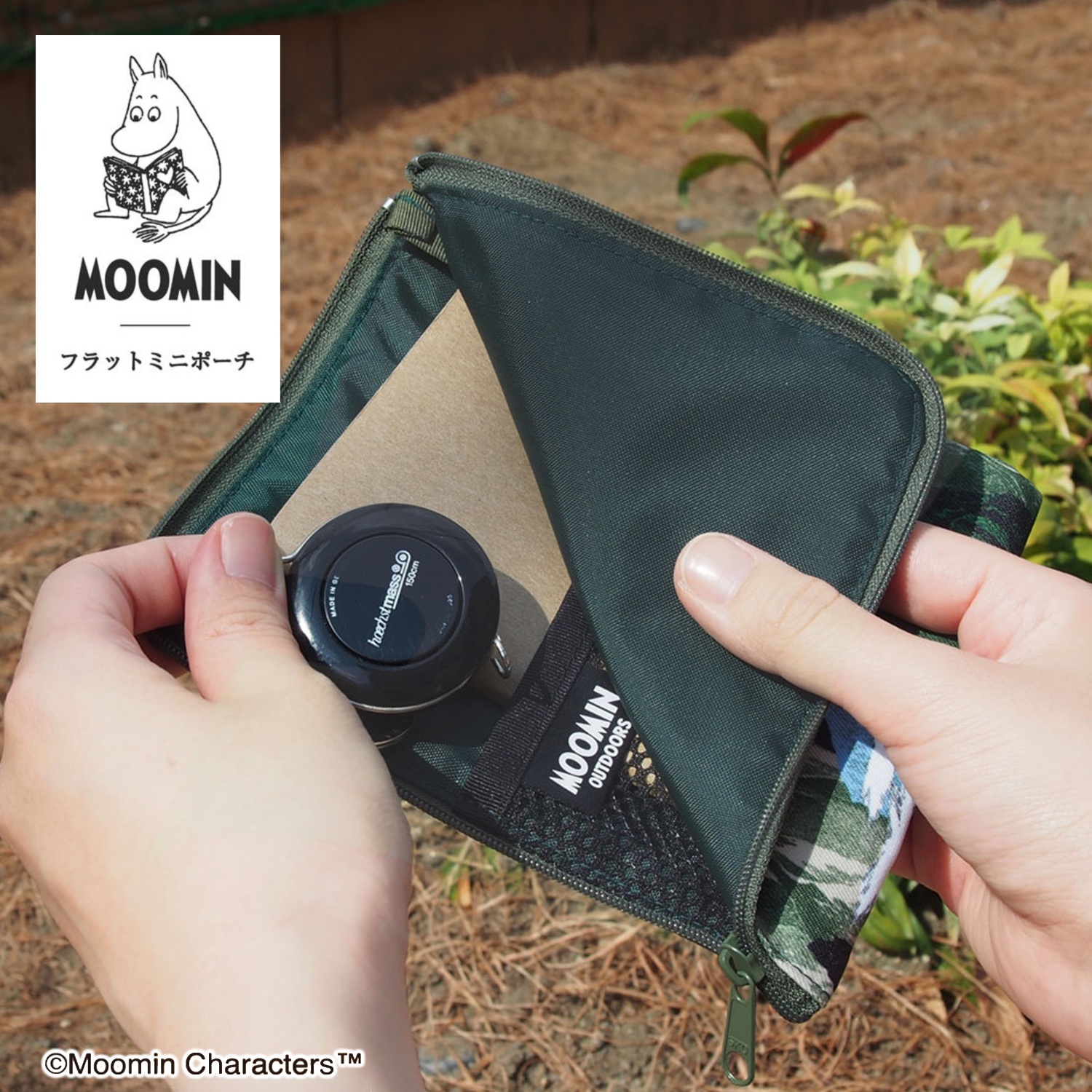 MOOMIN ムーミン フラットミニポーチ 日本製