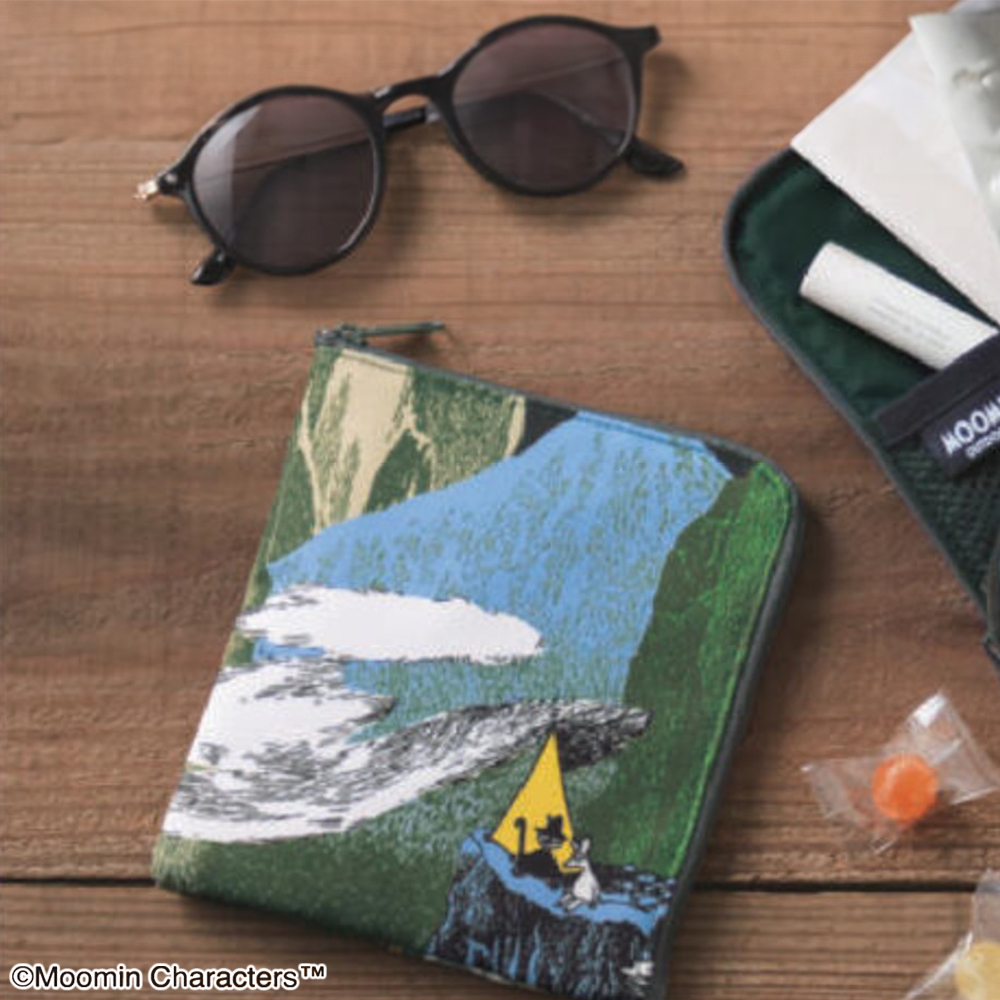 MOOMIN OUTDOORS ムーミンアウトドア フラットミニポーチ 日本製